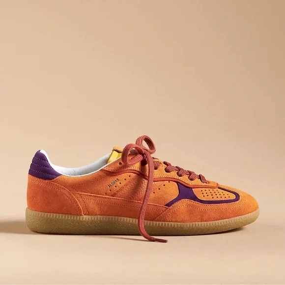 Alohas TB.490 RIFE ORANGE LEATHER SNEAKERS - Picture 2 of 13